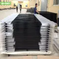 Recinzione in ferro battuto in metallo in metallo nero